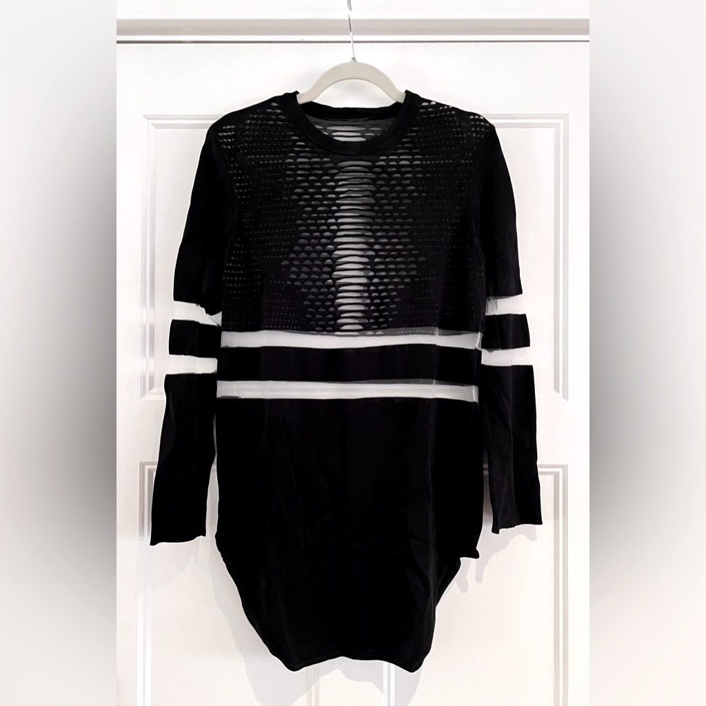 Alexander Wang X H&M Limited Edition Black Perforated Sweater Size Medium